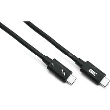 Owc - 2,0 M Thunderbolt 4 / Usb-C Kablosu - Tüm Thunderbolt 3 ve 4, Usb-C ve Usb4 Cihazları Için Tam Fonksiyonel, 40 Gb/s'ye Kadar, 100 Watt, 20 V/5 A, 8k Thunderbolt Veya Usb-C Ekran ile Uyumlu