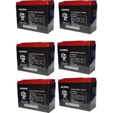 Monero 12V-20 Amper Dik -Yeni Tarihli- E-Bıke Elektrikli Bisiklet- Akü 6'lü Paket 24 Amper Ebatlarında Ebatlar: 180 x 78 x 170MM