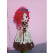 Öykücanbu Amigurumi 45 cm Boylarında Kıvırcık Saçlı Bebekler
