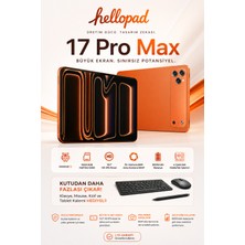 Tarçın Teknomie Tab 17 Pro Max Seti 10.1'' 4gb Ram 32GB Hafıza Klavyeli Kılıf + Bluetooth Mouse Hediyeli Wifi Android Tablet