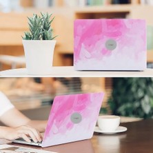 MacBook Pro 13 Inç Kılıf Uyumlu M1-M2 Bar Sert Kapak Ince Hafif Darbe Çizilme Koruma Hard Pembe