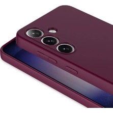 Galaxy S24 Ile Uyumlu Kılıf Z-Mara Lansman Vieri Tam Koruma Arka Kapak Kamera Koruma Çıkıntılı Pürüzsüz Yüzey Koyu Mor