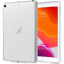 iPad 10.2'' 8. Nesil (A2270-A2428-A2429-A2430) Kılıf Transparent Soft, Beyaz