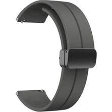 Gpack Tecno Watc 3 Lite Kordon Kayış D-Buckle Mıknatıslı Silikon 22/jku