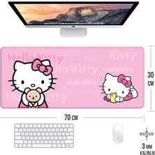 Hello Oyun Gaming Klavye Mouse Pad Masa Matı 70X30 cm