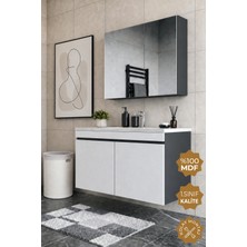 Teta Home Tokyo 100 cm Mdf Banyo Dolabı Seti