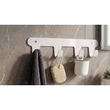 Dreamax 4 Kancalı Modern Metal Banyo Havlu Askısı
