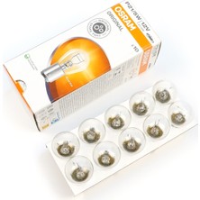 Bross Otomotiv 10 Adet Osram 7528 21/5 W 12 V BAY15D Orıgınal Seri Metal Tabanlı Ampul Çift Duylu