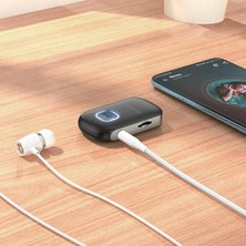 Bluetooth 5.0 3.5mm Aux Araç Ses Aktarım Kiti Adaptör Bluetooth Çevirici Araba Hoparlör Kulaklık Için Taşınabilir Kablosuz Ses Araç Kitleri Adaptörü BC42