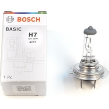 Bross Otomotiv Kısa Uzun Far Sis Lambası Için Bosch Basıc 1 987 302 804 H7 12V 55W PX26D Halojen H7 Far Ampulü