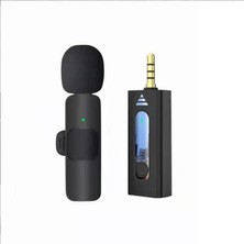 K35 Microphone Kablosuz Yaka Mikrofonu 360° Çok Yönlü Gürültü Azaltma Type-C Akıllı Telefon ile Uyumlu Youtube Için Tablet Facebook Canlı Akış Video Kaydı Vlog Röportaj Uyumlu