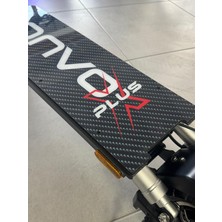 Bisiklet Dünyam Onvo 012X Plus Scooter Deck Pleksi - Lüks Parlak Board & Leke Tutmaz Tabanlık Kırmızı