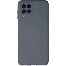 Mossem Samsung Galaxy M33 Kılıf Nano Içi Kadife Silikon - Gri