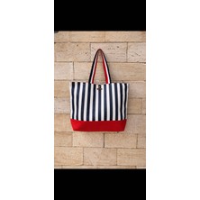 elisss bag Plaj Çantası, Piknik Çantası, Bebek Çantası Büyük Boy %100 Pamuk