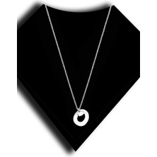 Roxx Jewellery 925 Ayar Gümüş Kalp Sallantılı O Harf Kadın Kolye