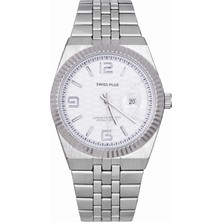 Swiss Plus Erkek Kol Saati - Signature Collection - Model-4 ST3442AGS White/silver