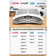 Öz Beyaz Eşya GDH80 Çamaşır Kurutma Makinesi Kaset Filtres  2973380100