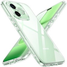 M.TK Moveteck Honor 600 Lite Uyumlu Kılıf Kamera Çıkıntılı Korumalı Yumuşak Şeffaf Silikon Renksiz Kapak