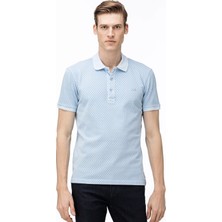Lacoste Slim Fit Polo T-Shirt Erkek Polo Yaka Tişört Mavi