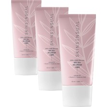 Skin Sensual Bb Krem Light| 50 Spf Uva/uvb Pa++++ | Leke Oluşumunu Önlemeye Yardımcı, Aydınlık ve Canlılık (3 Paketi)