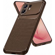 M.TK Moveteck Honor 600 Uyumlu Kılıf Kamera Çıkıntılı Karbon Desenli Renk Atmaz Koruyucu Negro Kapak