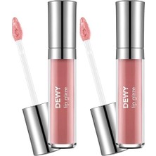 Dewy Lip Glaze Parlak & Dolgun Görünüm Veren Yapışmayan Dudak Parlatıcısı 022 Walk Wıth Me (2 Paketi)