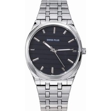 Swiss Plus Erkek Kol Saati - Essential Collection - Model-6 ST2302AGP Black/silver