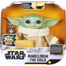 Farbu Oyuncak Baby Yoda Interaktif Animatronic 25+ Ses ve Hareket Kombinasyonlu Interaktif Oyuncak Bebek