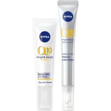 Q10 Kırışıklık Karşıtı Sıkılaştırıcı Göz Bakım Kremi 15ML ve Q10 Cilt Serumu, Yaşlanma Karşıtı 15ML