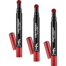 Lightweight Lip Powder Shea Yağı ve Zeytinyağı Içeren Yoğun Pigmentli Mat Dudak Pudrası No. 010 - Provoking - 8682536007528 (3 Paketi)