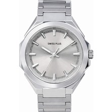 Swiss Plus Erkek Kol Saati - Essential Collection - Model-9 ST3506AGS Max Plus Silver/silver
