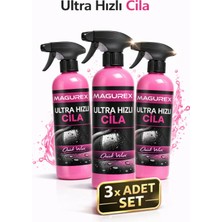 Magurex 3'lü Avantaj Paketi - Ultra Hızlı Cila Seramik Katkılı Islak ve Kuru Uygulama Oto Parlatıcı