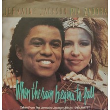 Kadıköy Plak Kulübü Jermaine Jackson & Pia Zadora – When The Rain Begins To Fall 45'lik