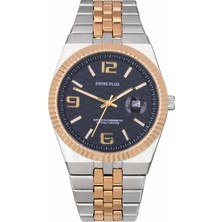 Swiss Plus Erkek Kol Saati - Signature Collection - Model-3 ST3450AGS Green/gold