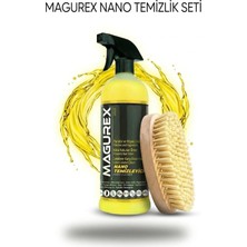 Magurex Nano Temizleyici & Ahşap Saplı Doğal At Kılı Fırça - Genel Temizlik ve Araç Içi Bakım Seti