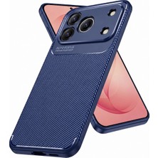 M.TK Moveteck Honor 600 Pro Uyumlu Kılıf Kamera Çıkıntılı Karbon Desenli Renk Atmaz Koruyucu Negro Kapak