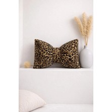 Ases Design Leopar Desenli Fiyonk Kırlent – 45X40 cm