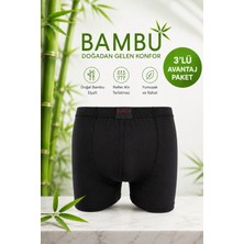ByDon Erkek Licralı Bambu Boxer 3^lü Avantaj Paket