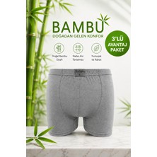 ByDon Erkek Licralı Bambu Boxer 3^lü Avantaj Paket