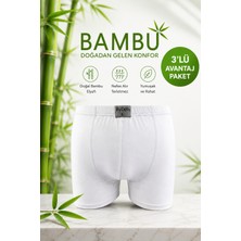 ByDon Erkek Licralı Bambu Boxer 3^lü Avantaj Paket