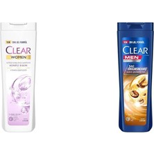 Clear Komple Bakım Vitamin Kompleksi Kepeğe Karşı Etkili Şampuan 350 Ml(1) Clear Men Kepeğe Karşı Etkili Şampuan Saç Dökülmesine Karşı Kahve Çekirdeği Özü 350 Ml(1)