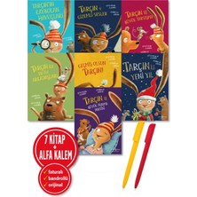 Türkiye İş Bankası Kültür Yayınları Alfa Kalem+Tarçın Büyük Pijama Partisi+Yeni Yıl+Geçmiş Olsun+Gizem-Li Sesler+Andreas König 7 Kitap