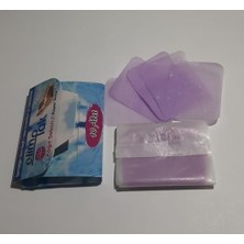Eriyen Kağıt Sabun 5'li Paket - 50 Adet Tek Kullanımlık Eriyen Sabun Yaprağı - Ortak Kullanım Alanlarında ve Dış Mekanlarda Kişisel Hijyen Sağlar - Yerli Üretim