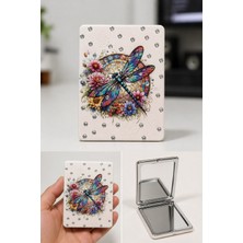 Hediye Filesi Yusufçuk Temalı Simli Büyüteçli Pratik Mini Cep Çanta Makyaj Aynası