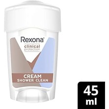 Rexona Clinical Protection Kadın Stick Deodorant Shower Clean 45 ml (6 Paketi)