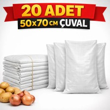 Şanlı Çuval 📦 50 × 70 cm Çuval – 20 Adet ( Çok Amaçlı)