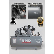 Pistonlu Hava Kompresörü 600 Lt 3 Kafa 8 Bar 10 Hp I PA600B