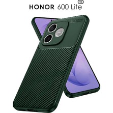 Nezih Case Honor 600 Lite Uyumlu Kamera Korumalı (Karbon Tasarım) Koruyucu Lüx Silikon Kılıf