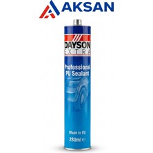 Dayson Extra Pu Selant Otomastik Beyaz 280 ml - Poliüretan Mastik Silikonize Yapıştırıc(5 Renk )