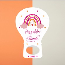 Hedef Plus 20 Adet Balon Açacak Magnet Yeni Doğan Kız, Doğum Günü, Hediyelik Magnetleri